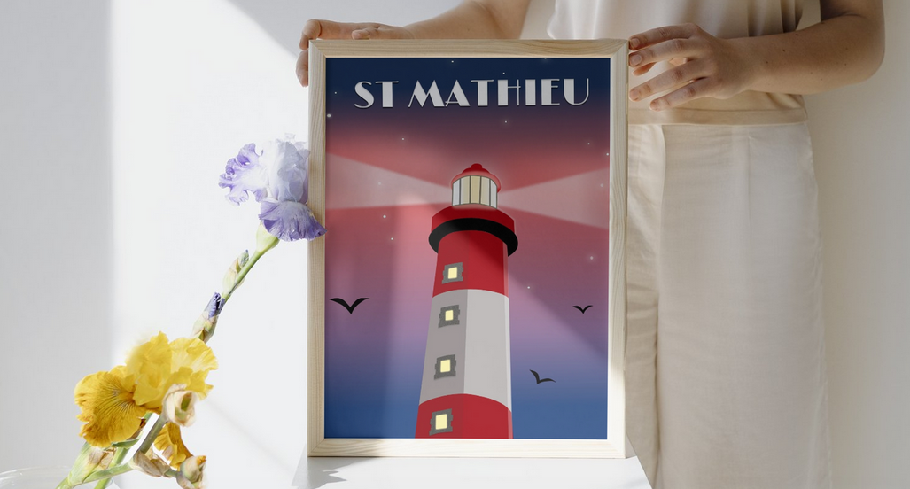 Affiche « Phare de St Mathieu »
